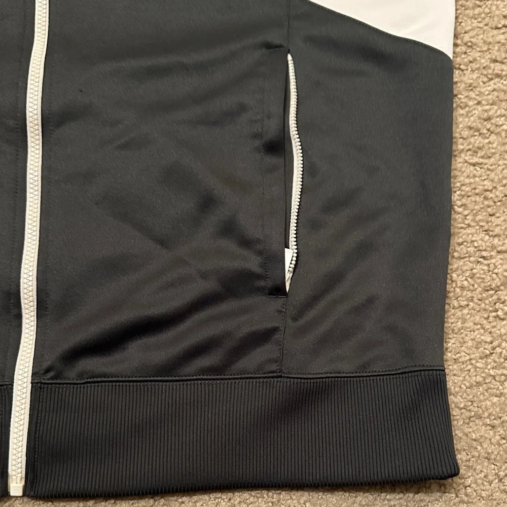 Nike Air Mens Full Zip Track Jacket Colorblock Black White Neon Yellow Size XL - Picture 5 of 10